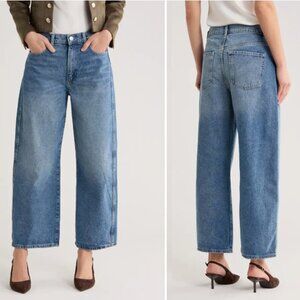 NWT New $229 Jason Wu High Waist Ankle Relaxed Barrel Jeans In Salt Lake Size 6